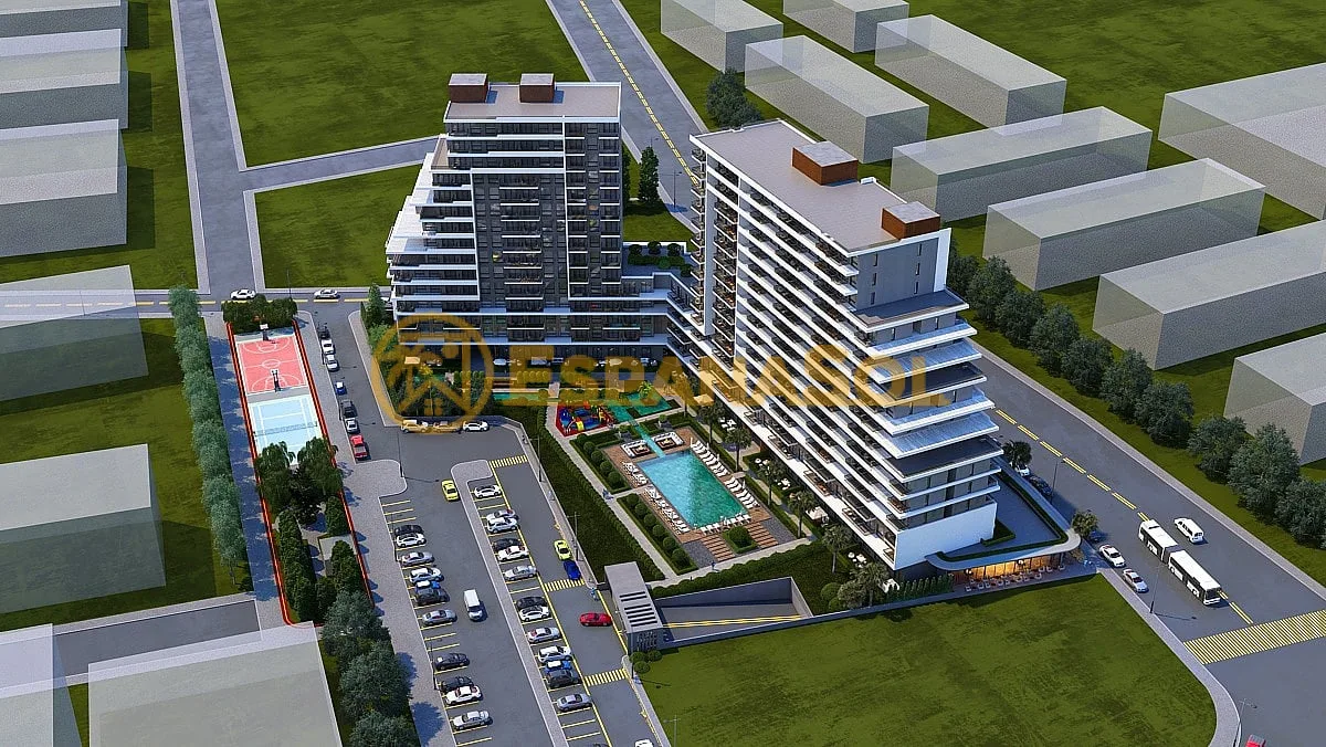Apartments mit Pool in Bornova — Izmir, direkt an der Metro in İzmir (zdjÄ™cie 2)