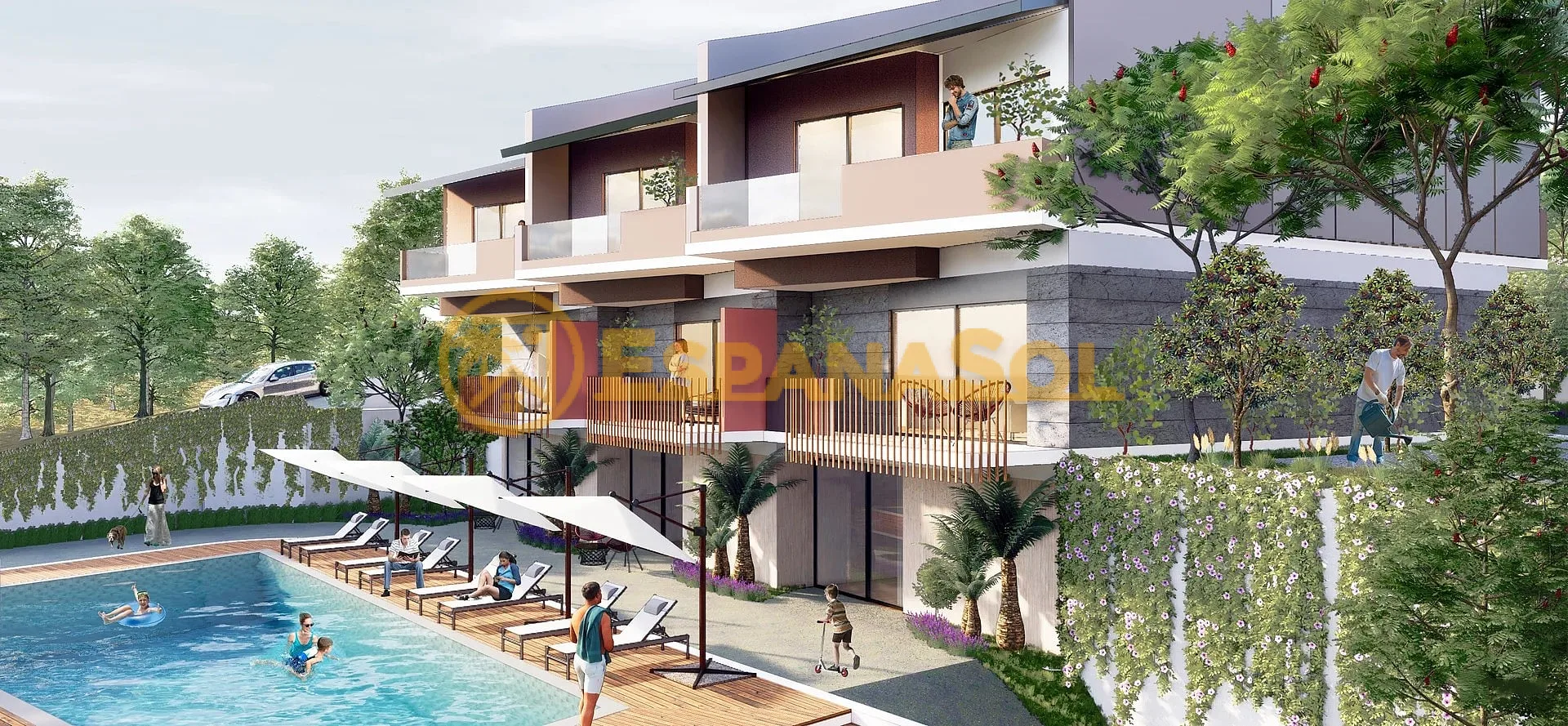 Casas adosadas con piscina y jardín — Urla, Izmir en İzmir (zdjÄ™cie 2)