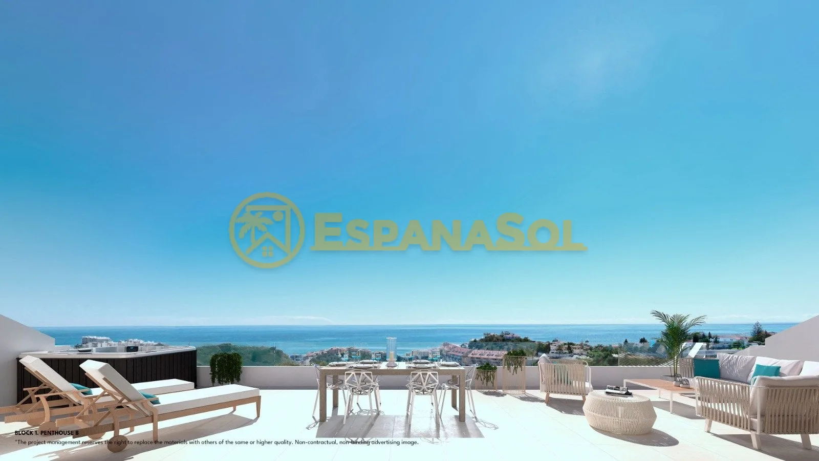 Apartamentos con terrazas y vistas al mar — Fuengirola, Costa del Sol