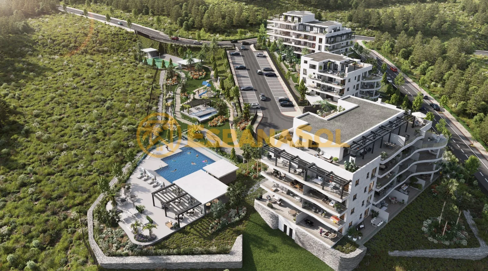 Nowe Apartamenty w Pobliżu Pola Golfowego w Mijas Málaga