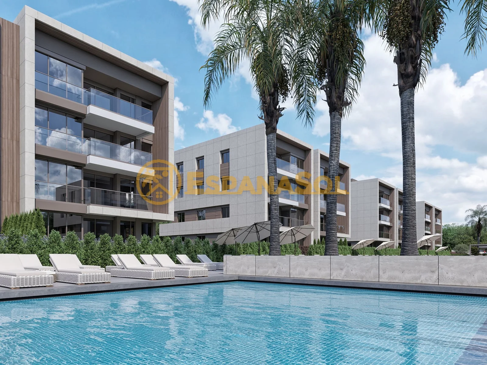Modernly designed apartments for sale in konaklar antalya