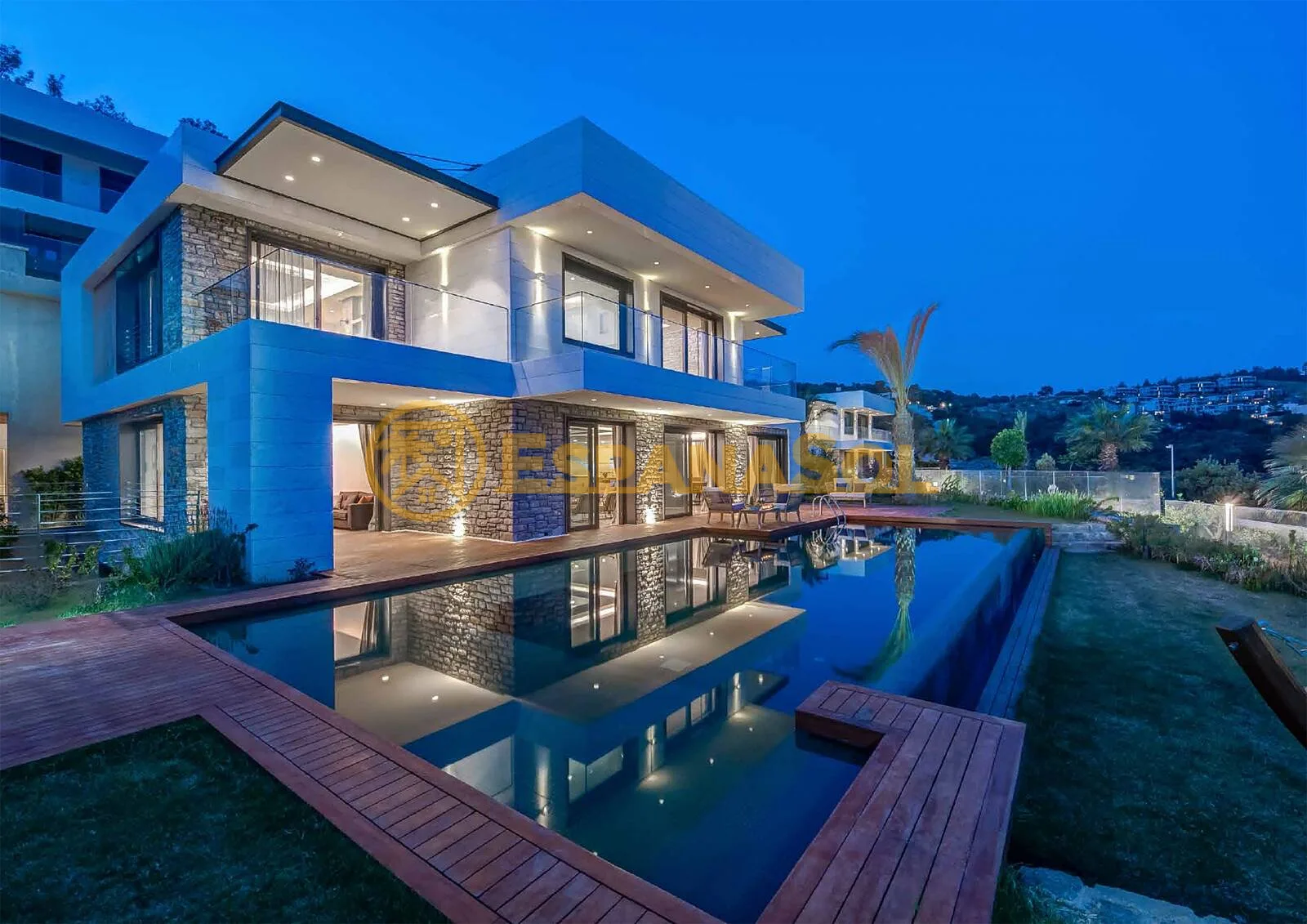 Triplex-Villa mit Blick auf die Burg von Bodrum und privatem Pool in Muğla (zdjÄ™cie 3)