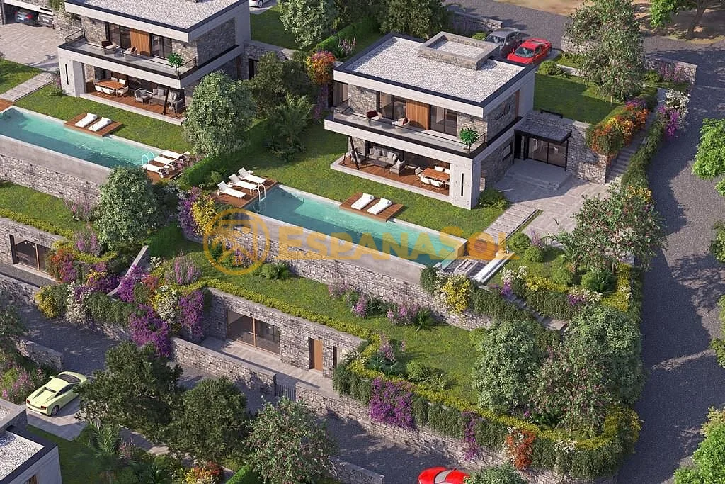 Triplex-Villa mit Blick auf die Burg von Bodrum und privatem Pool in Muğla (zdjÄ™cie 4)