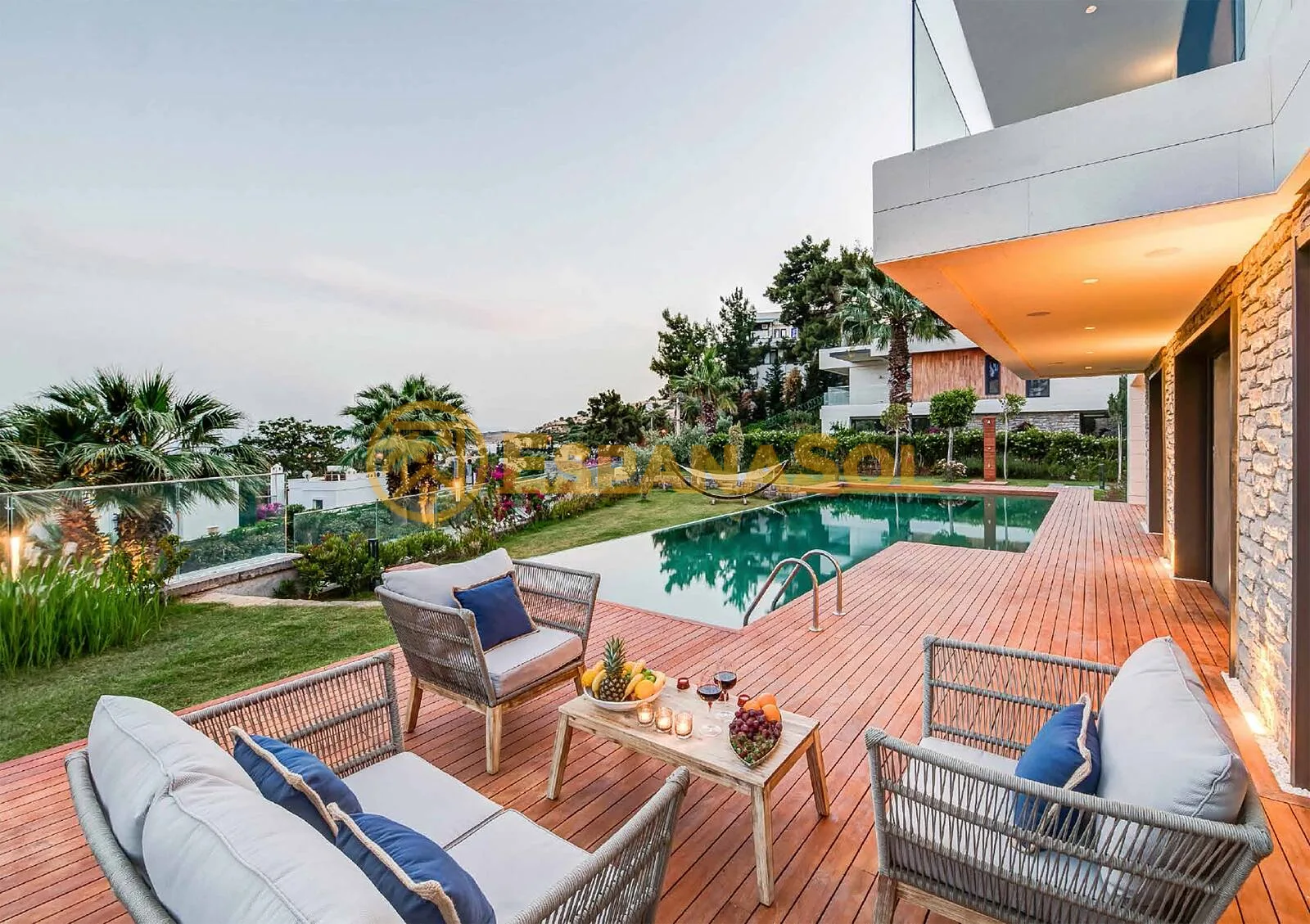 Triplex-Villa mit Blick auf die Burg von Bodrum und privatem Pool in Muğla (zdjÄ™cie 5)