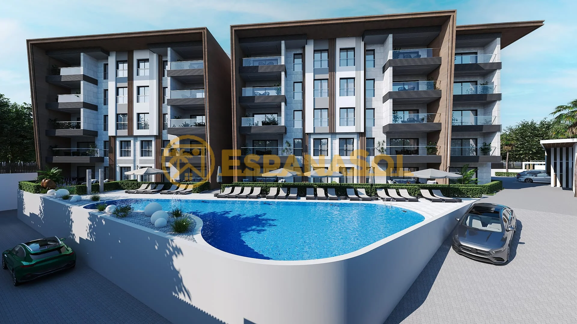 Spacious properties in a complex in kusadasi aydin