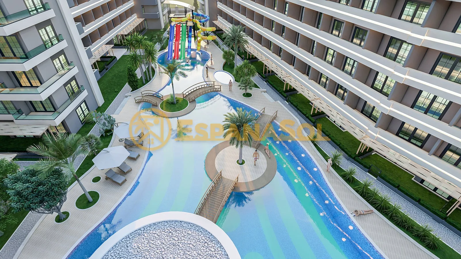 Apartamentos con jardín privado junto al mar — Tömük, Mersin en Mersin (zdjÄ™cie 2)