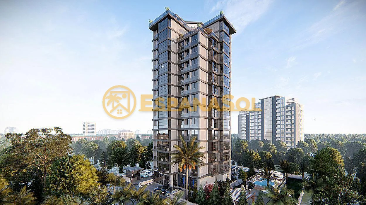 2 bedroom apartments in a complex near the sea in mersin