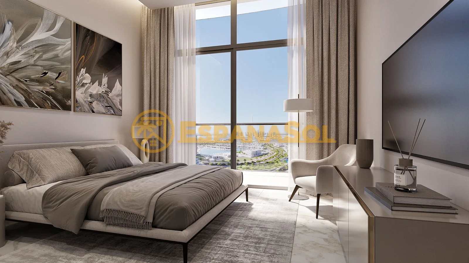 Apartamentos con playa y lago — Sobha Hartland II, Dubái en Dubai (zdjÄ™cie 5)