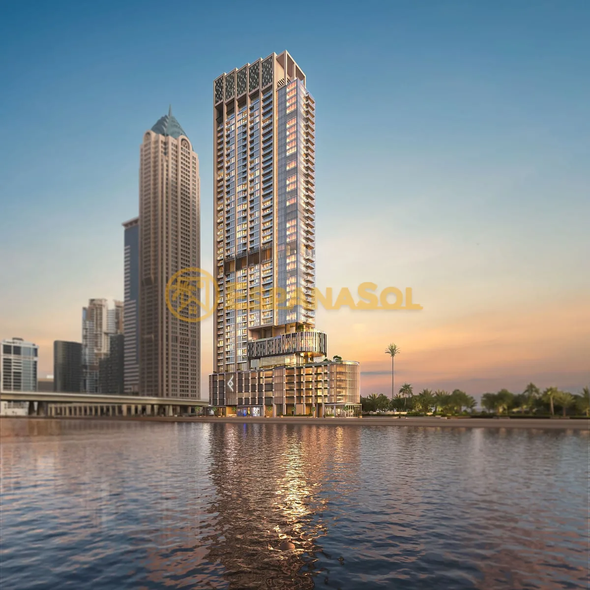 Flat with Burj Khalifa View — Business Bay, Dubai
