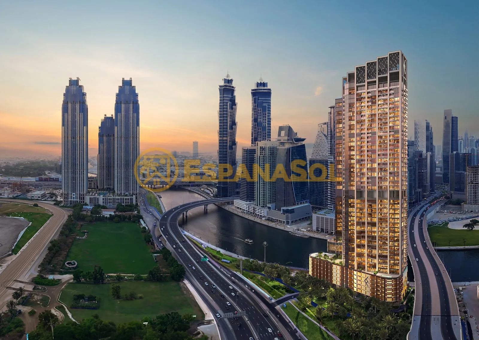 Apartamento con vistas al Burj Khalifa — Business Bay, Dubái en Dubai (zdjÄ™cie 2)