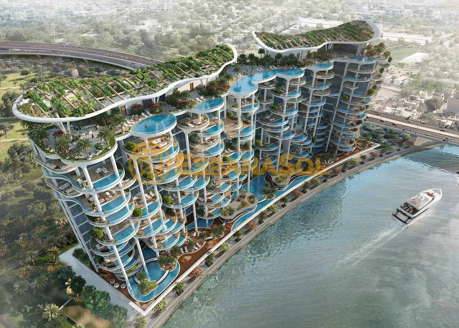 Flat with a Private Pool by Safa Park — Dubai