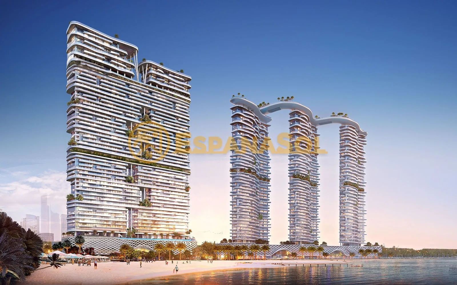 Apartamentos con piscina privada — Dubai Harbour, proyecto Cavalli