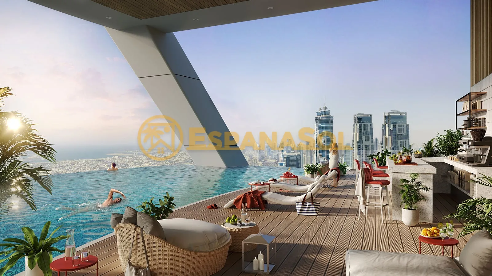 Apartments mit tropischem Dachwald — Business Bay, Dubai in Dubai (zdjÄ™cie 4)