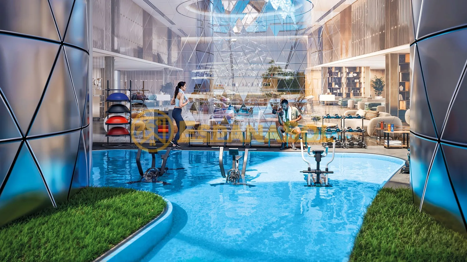 Apartamenty z Prywatnymi Basenami w Jumeirah Lake Towers w Dubai (zdjÄ™cie 5)