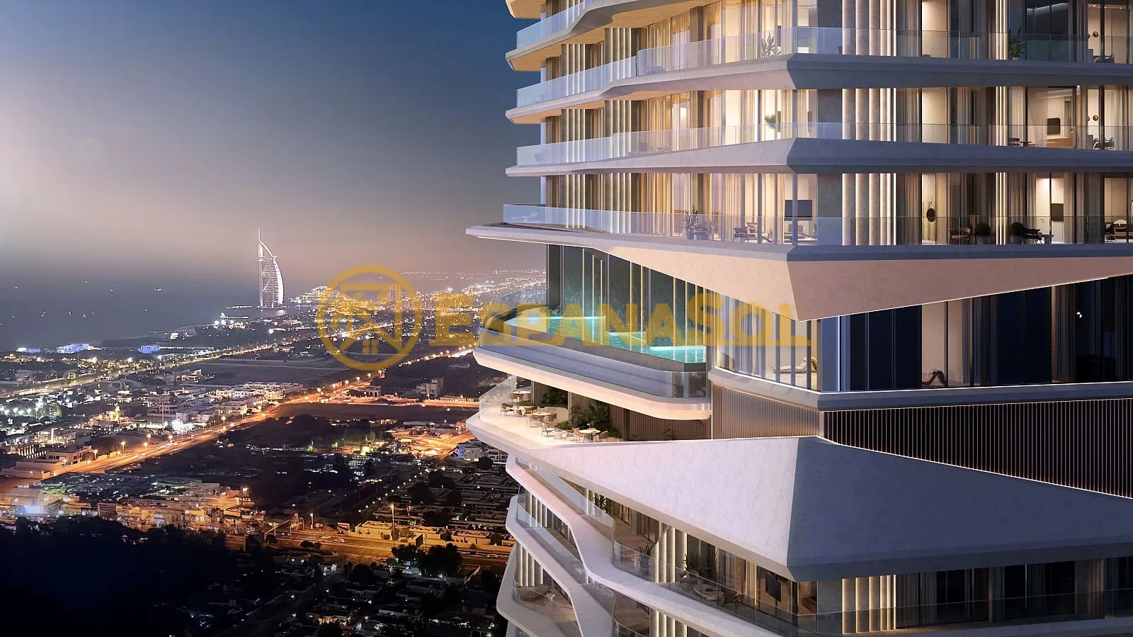 Apartamento en Dubai Internet City — vistas al Palm Jumeirah y la Marina en Dubai (zdjÄ™cie 4)