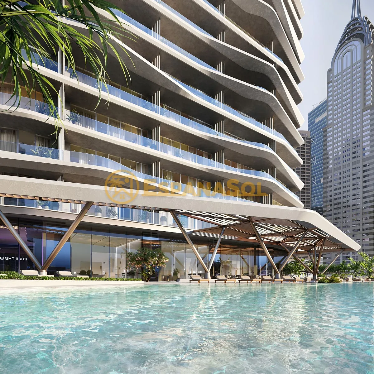 Apartamento en Dubai Internet City — vistas al Palm Jumeirah y la Marina en Dubai (zdjÄ™cie 5)
