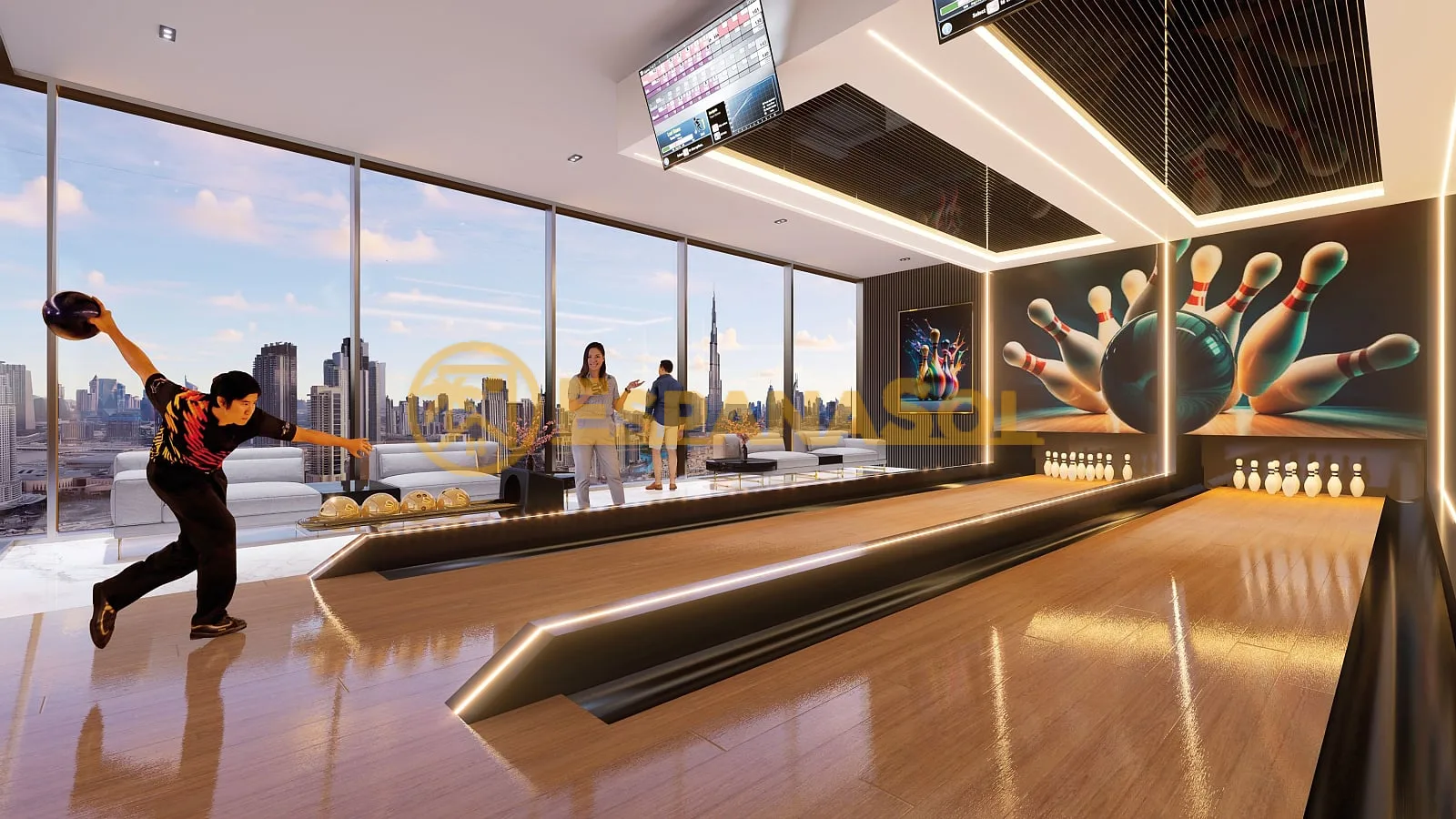 Möblierte Apartments mit Pool — Business Bay, Dubai in Dubai (zdjÄ™cie 5)