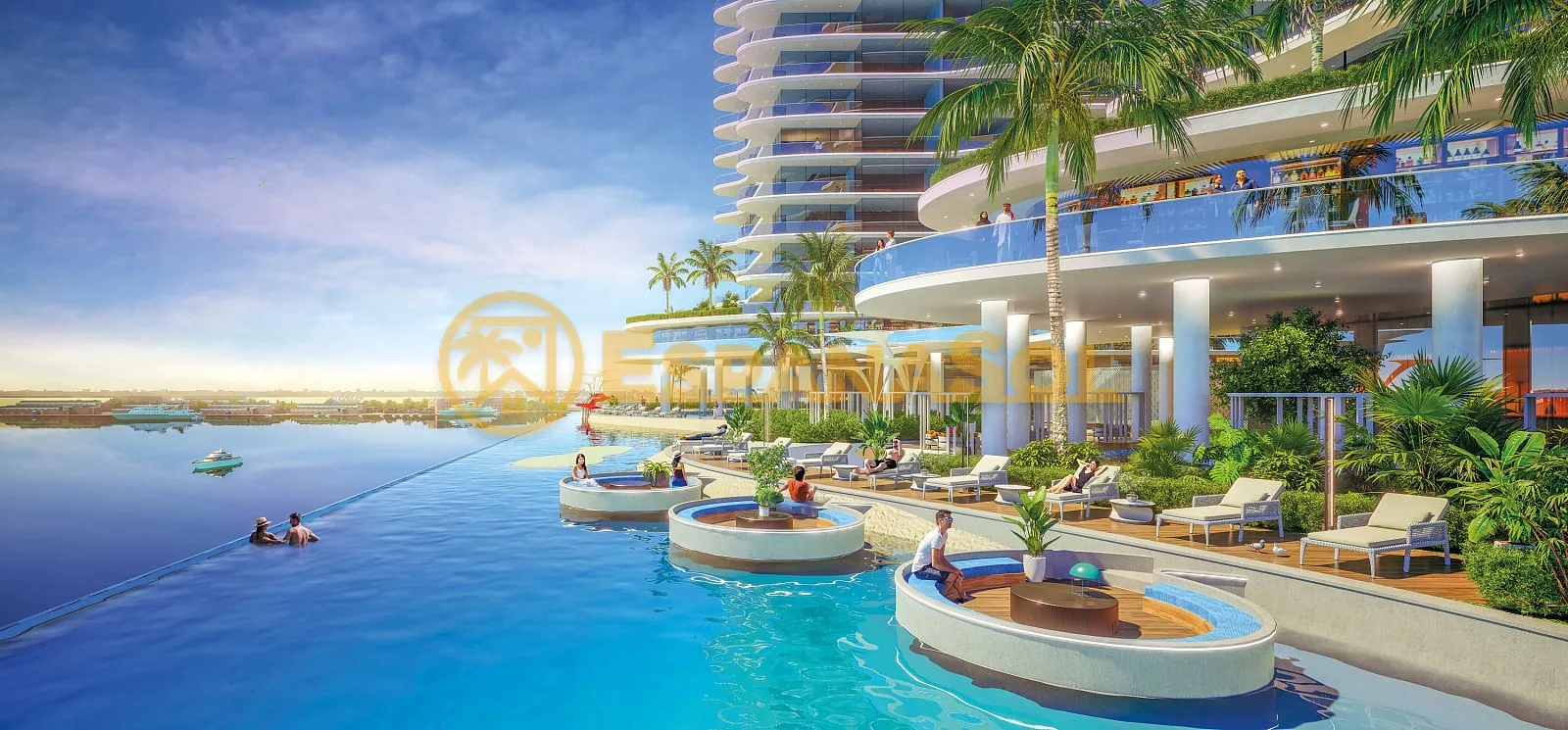 Apartamento con piscina en el balcón — Dubai Maritime City en Dubai (zdjÄ™cie 5)