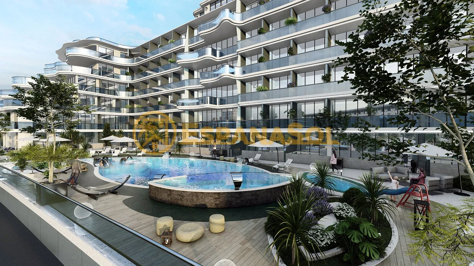Apartamentos estilo resort con cine al aire libre — Dubai Production City en Dubai (zdjÄ™cie 3)