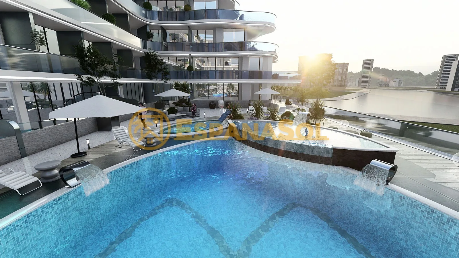 Apartamentos estilo resort con cine al aire libre — Dubai Production City en Dubai (zdjÄ™cie 4)