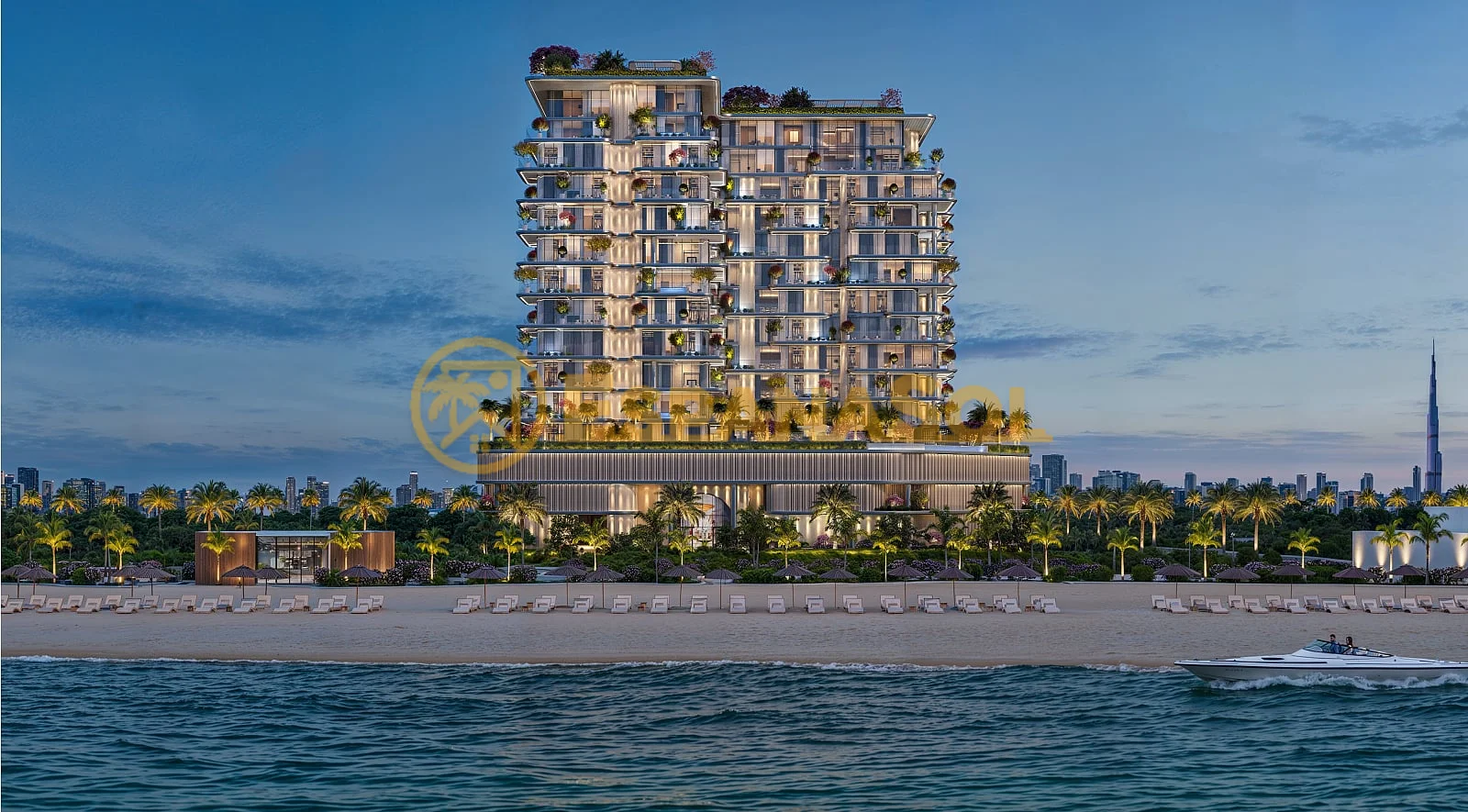 Luxurious apartments in a project in dubai islands