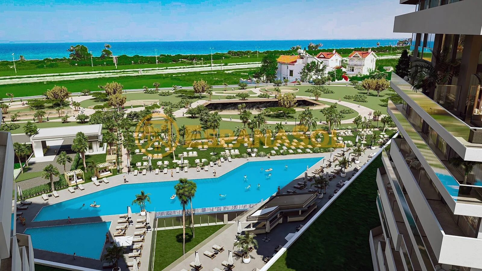 Apartments mit Aquapark am Meer — Iskele, Nordzypern in Nordzypern (zdjÄ™cie 2)