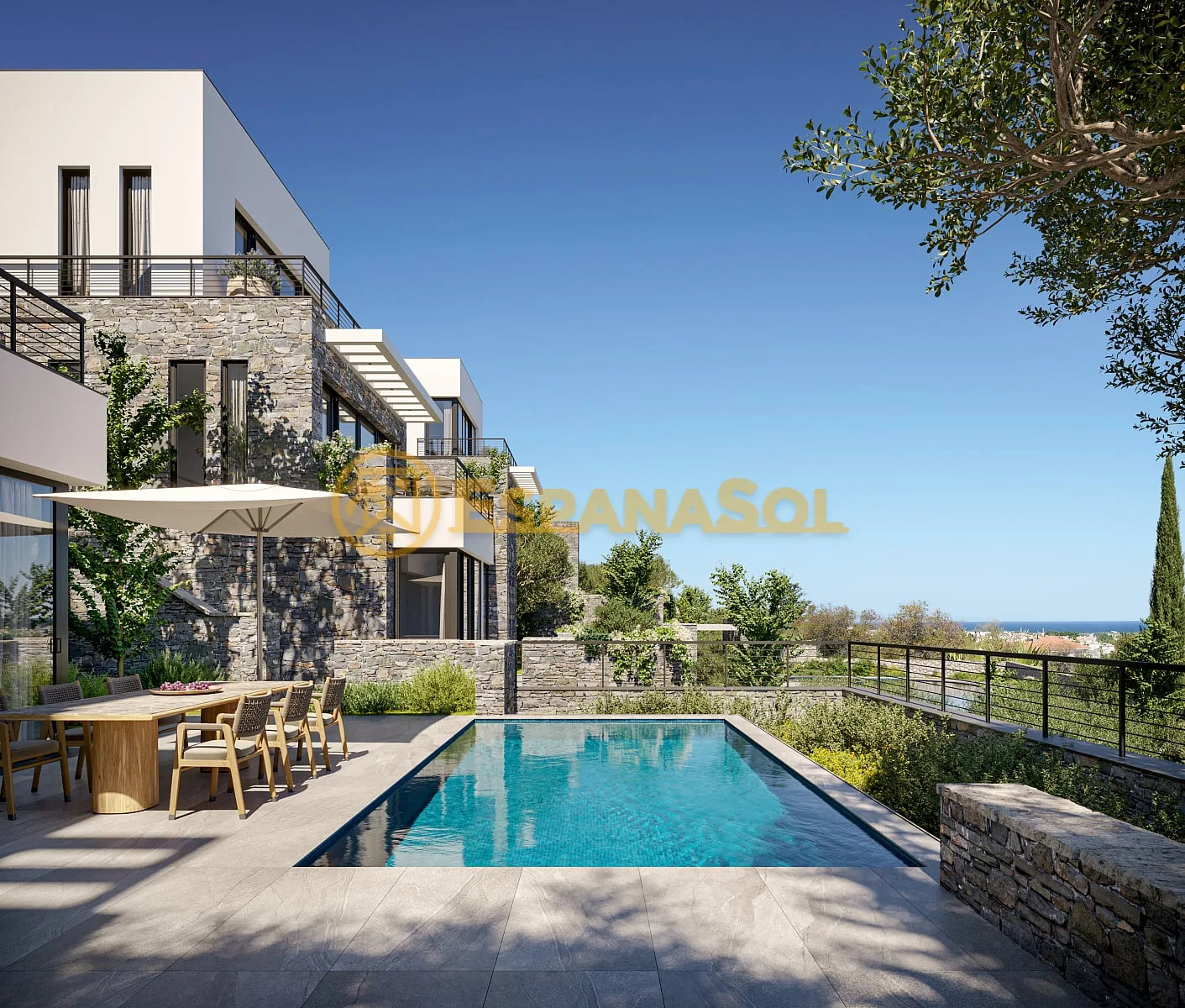 Apartamento con piscina y vistas al mar — Alsancak, Girne en Chipre del Norte (zdjÄ™cie 4)