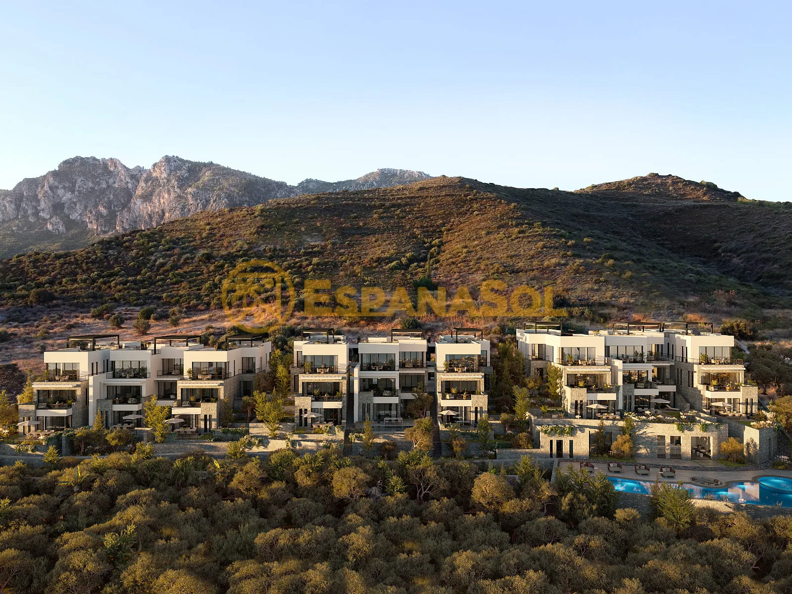 Apartamento con piscina y vistas al mar — Alsancak, Girne en Chipre del Norte (zdjÄ™cie 5)