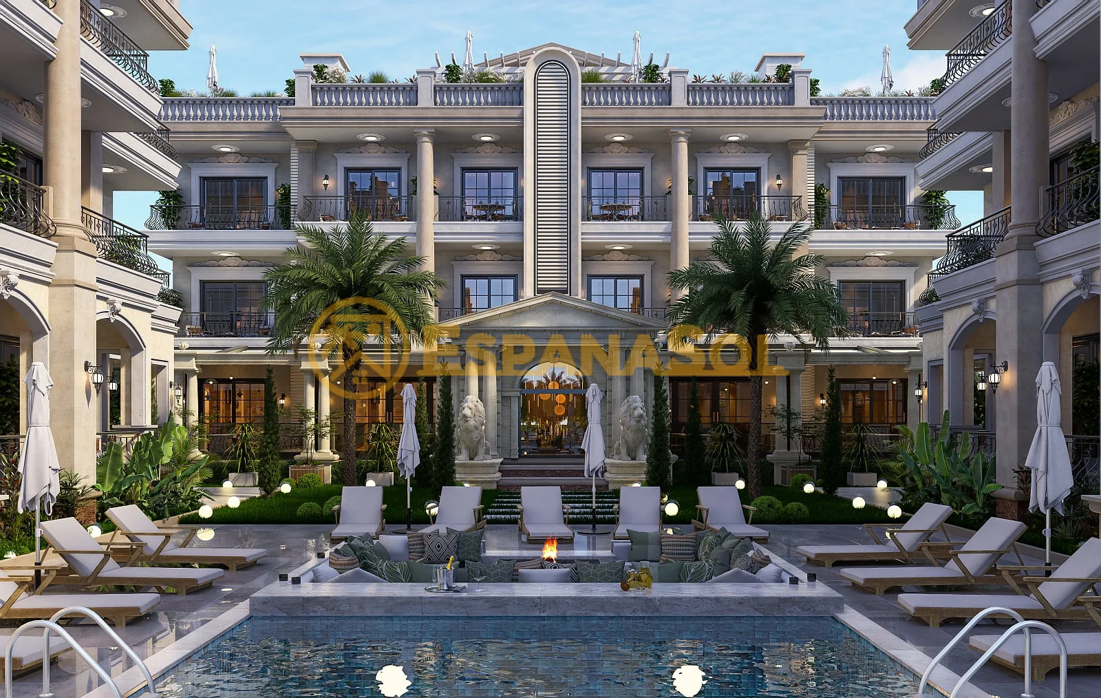 Apartments with social amenities near sea in iskele cyprus