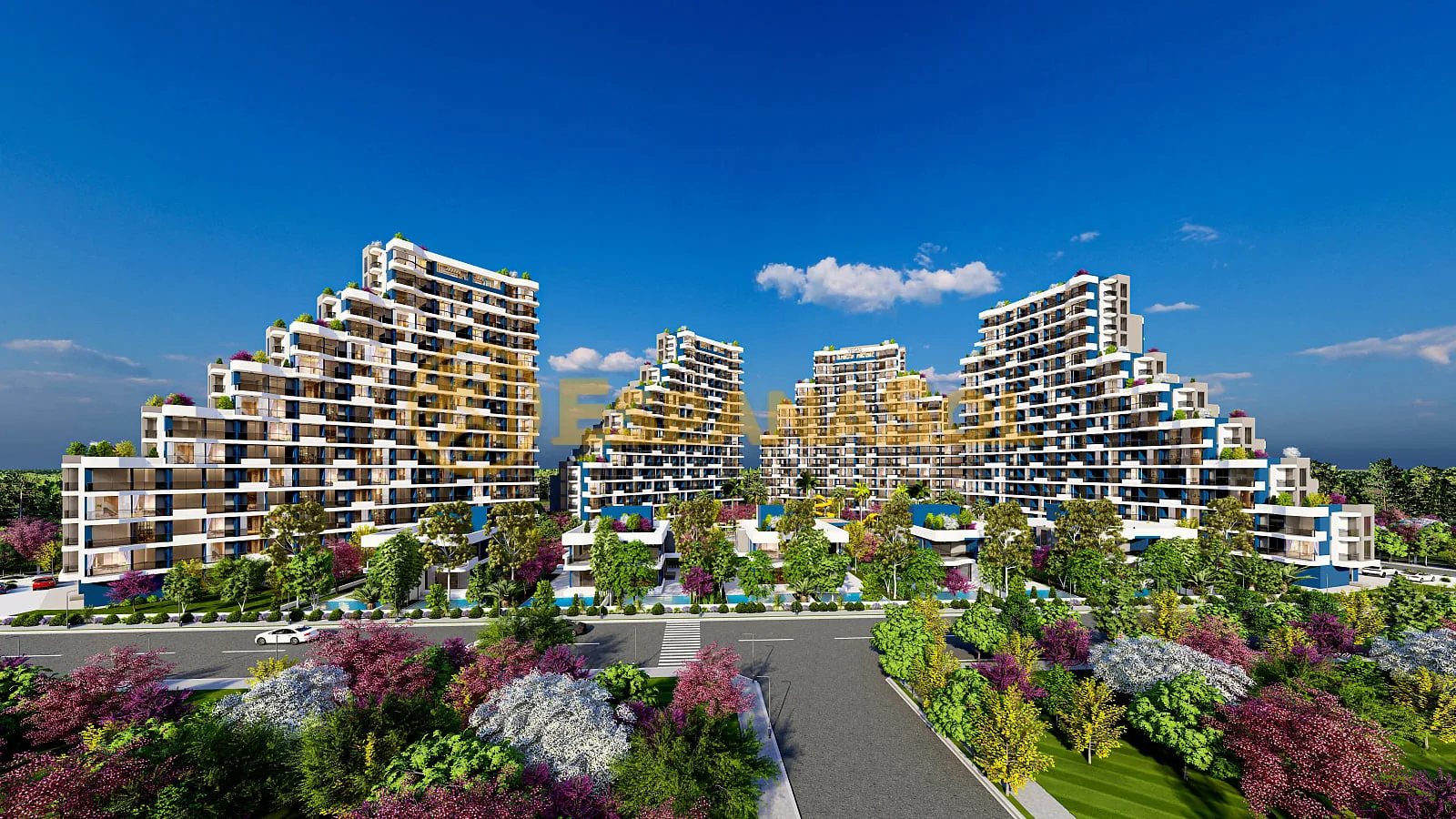 Apartments in Meeresnähe in Mersin — Komplex mit Aquapark in Mersin (zdjÄ™cie 3)