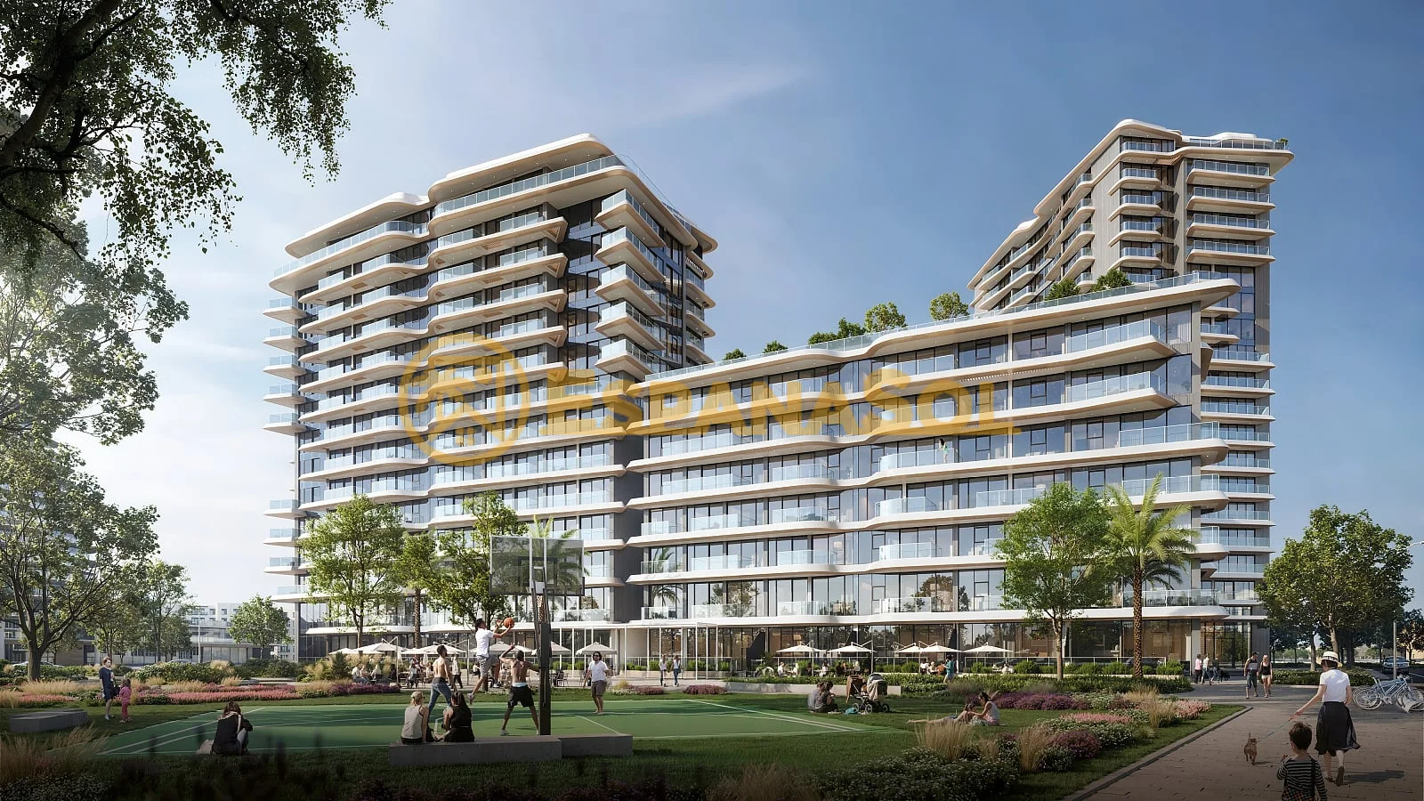 Lujo waterfront apartments for sale en raha island mina al arab