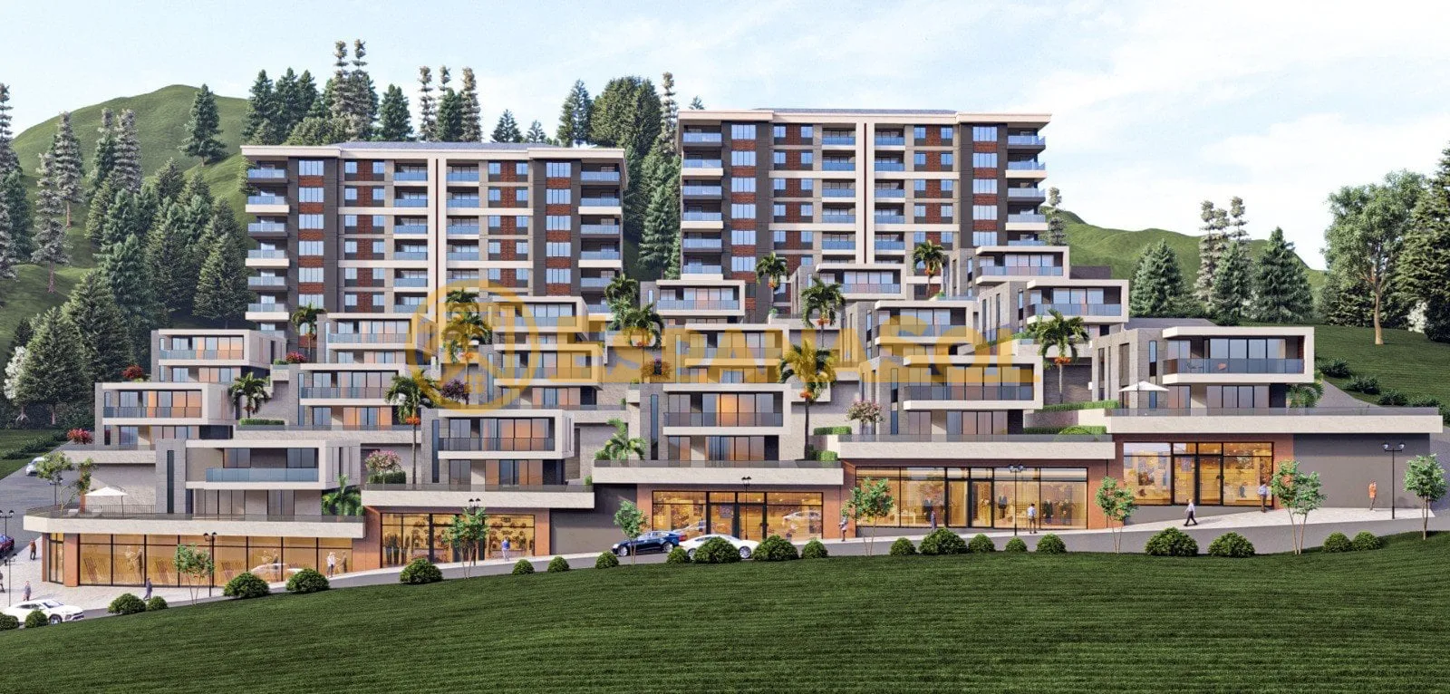 Casa con piscina cubierta y vistas al mar — Yalıncak, Trabzon en Trabzon (zdjÄ™cie 3)