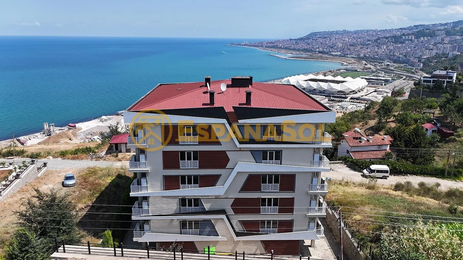 Apartamenty z Widokiem na Morze Blisko Szpitala w Trabzonie-Ortahisar